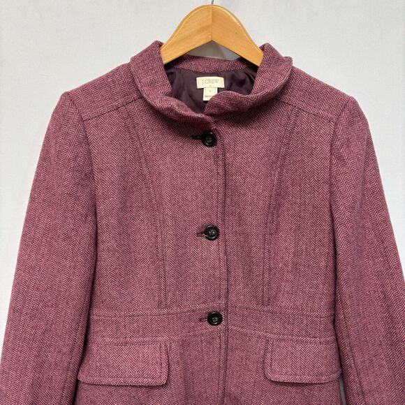 J Crew Women Button Front Blazer Jacket Size 6 Wool Blend C024 -15 - Picture 11 of 16